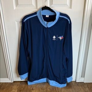 Toronto Blue Jays + Cricket Navy Jacket with Light Blue Collar (XL)